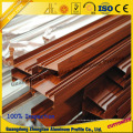 Aluminium Extrusion Profile Powder Coating Wood Grain for Window Profile